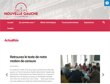Tablet Screenshot of lessocialistes.fr